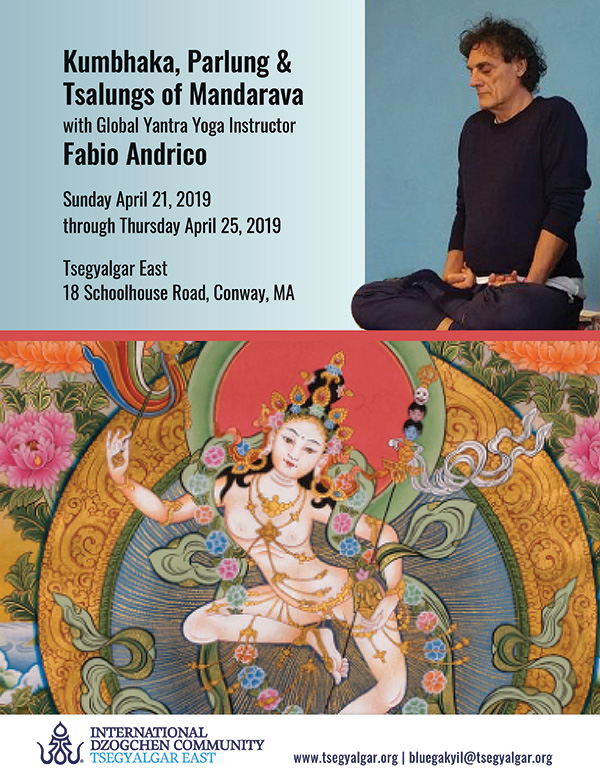 Kumbhaka, Parlung and Tsalungs of Mandarava  with Global Yantra Yoga Instructor Fabio Andrico