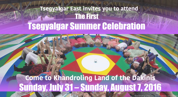 Tsegyalgar Summer Celebration of Practicing Together